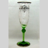 Heisey #3355 Fairacre Vase w/ Unknown Etch