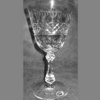 Cambridge #3700 Goblet w/ King Edward Cutting