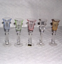 Cambridge #3575 Stradivari Harlequin Cordial Set