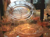 Macbeth-Evans American Sweetheart Platter and Bowl