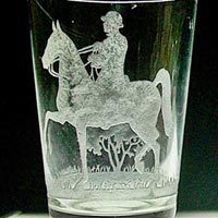 Heisey # 463 Equestrian Etch