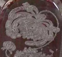 Heisey # 350/1 Mums Etch