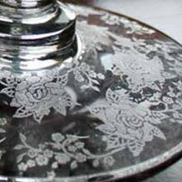 Heisey # 511 Gardenia Etch