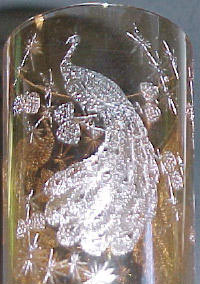 Heisey # 366 Peacock Etch