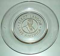 Heisey #9086 Alf Landon Plate