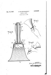 National Silver Deposit Ware Cocktail Shaker Patent 2102520-1