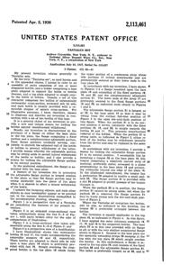 National Silver Deposit Ware Tantalus Patent 2113461-2