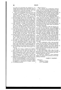 U. S. Glass Jug Top Patent  838536-3