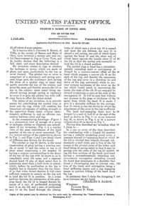 U. S. Glass Jug Top Patent 1145461-2