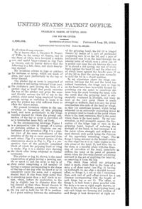 U. S. Glass Jug Top Patent 1195434-2