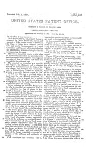 U. S. Glass Jug Top Patent 1482724-2