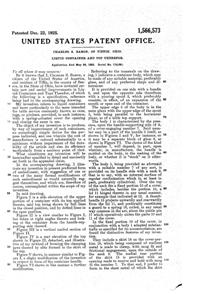 U. S. Glass Jug Top Patent 1566573-2