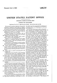 U. S. Glass Container Lid Patent 1865737-2