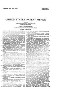U. S. Glass Container Lid Patent 2013855-3