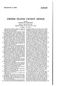 U. S. Glass Jug Top Patent 2136123-2