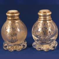 Roden Silver Overlay on Imperial # 400/96 Candlewick Shakers