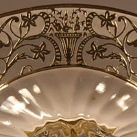 Roden Silver Decoration on Unknown Two-Light Candlestick