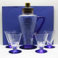 Bryce Block Optic Cocktail Shaker & Tumblers