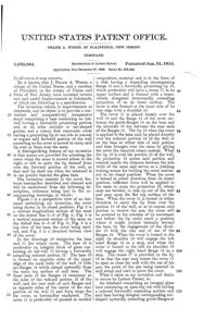 Weeks Inkstand Patent 1050884-2