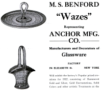 Anchor Manufacturing Co. Advertisement