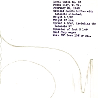 Paden City Duo Candleholder Drawing