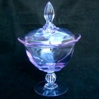Duncan by Tiffin # 115-90 Canterbury Twilight Candy Jar w/ Cover