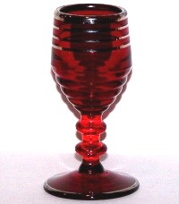 Paden City # 991 Penny Line Cordial w/ Silver Trim