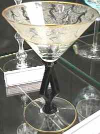 Morgantown # 7640 Art Moderne with Ebony Stem