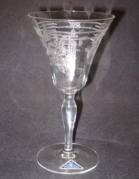 Morgantown # 7646 Sophisticate Stem w/ # 763 Marilyn Etch