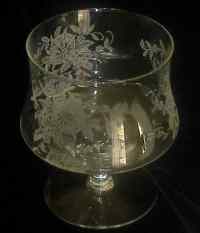 Morgantown # 7589 Laurette Fruit Cocktail w/ Floret Etch