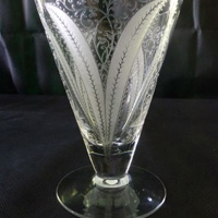 Morgantown # 7672 Octette Tumbler w/ #785 Fernlee Etch