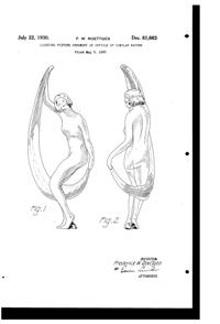 Wrought Iron & Art Glass Fixture Lamp Ornament Design Patent D 81663-1