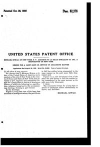La Belle Specialty Lamp Base Design Patent D 82378-2