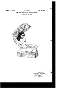 La Belle Specialty Lamp Base Design Patent D 83978-1