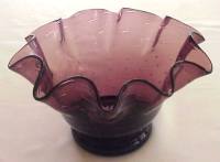 Bischoff Amethyst Crimped Bowl