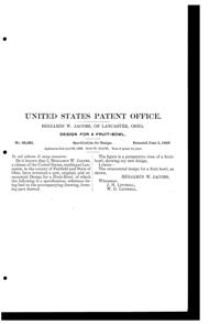 Jefferson Chippendale Bowl Design Patent D 38055-2