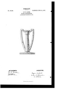 Jefferson Chippendale Candlestick Design Patent D 38626-1