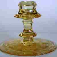Tiffin # 5831 Candleholder w/ Rosalind Etch