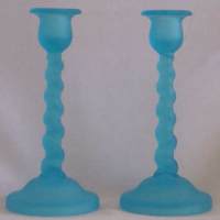 Tiffin #   66 Twist Stem Candlesticks