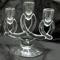 Heisey #1540 Lariat Three-Light Candlestick