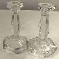 Heisey #   5 Patrician Toy Candlesticks