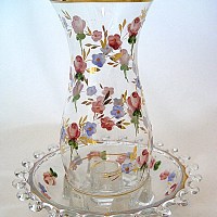 Heisey #1540 Lariat Hurricane Candle Lamps