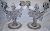 Heisey #1445 Grape Two Light Candlestick