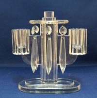 Heisey #1469 Ridgeleigh 2 Light Candleholder