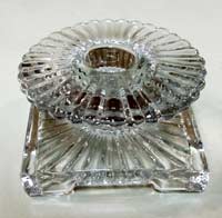Heisey #1469 Ridgeleigh Square Footed Candlestick