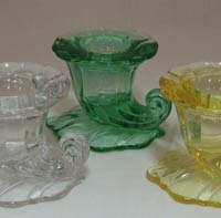 Heisey #1428 Warwick Single Candleholders