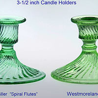 Duncan vs. Westmoreland Spiral Candleholders
